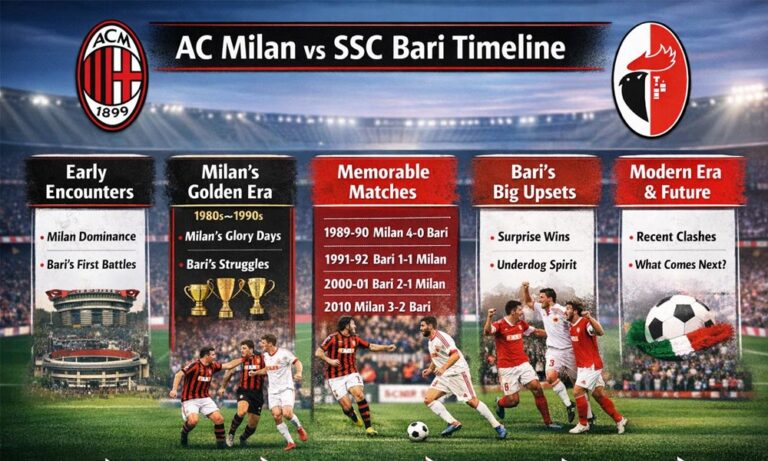 AC Milan vs SSC Bari Timeline: Full Story, Key Matches, and Stats