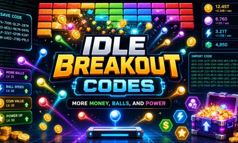 Idle Breakout Codes: How to Get More Money, Balls, and Power