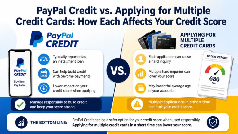 PayPal Credit vs. Applying for Multiple Credit Cards: How Each Affects Your Credit Score