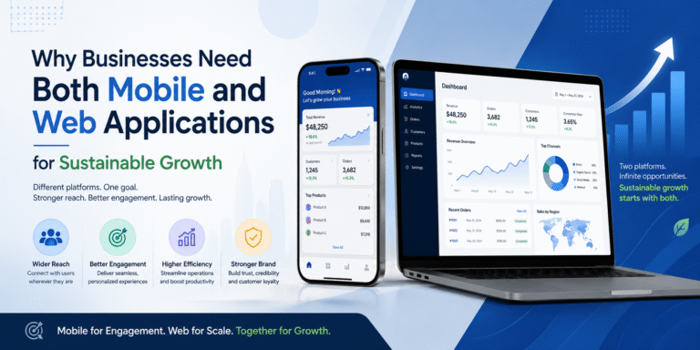 Why Businesses Need Both Mobile and Web Applications for Sustainable Growth Why Businesses Need Both Mobile and Web Applications for Sustainable Growth