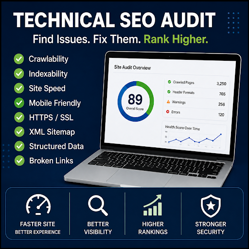 Website Audit Checklist for Better Rankings ahrefs, semrush, etc