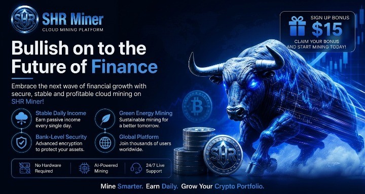 SHR Miner has launched a free cloud mining service for holders of BTC, XRP, and ETH, offering daily earnings of $10,700 or more