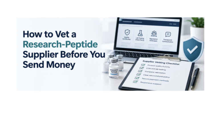 How to Vet a Research-Peptide Supplier Before You Send Money